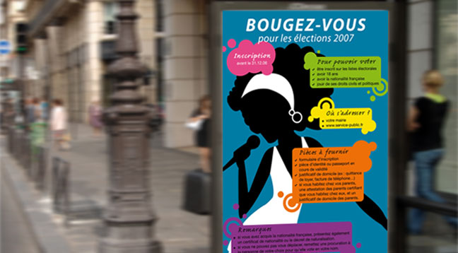 Affiche Bougez-vous ! (mise en situation)