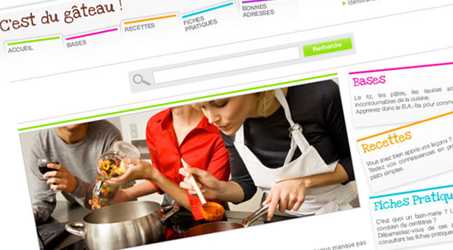 Site Internet C'est du Gâteau ! (zoom)