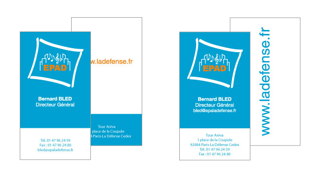 Propositions de cartes de visite EPAD