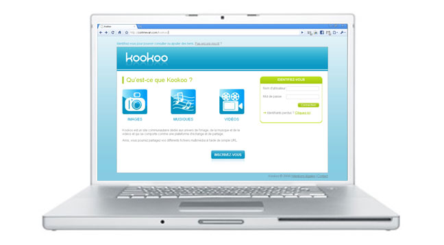 Site Internet Kookoo (mise en situation)