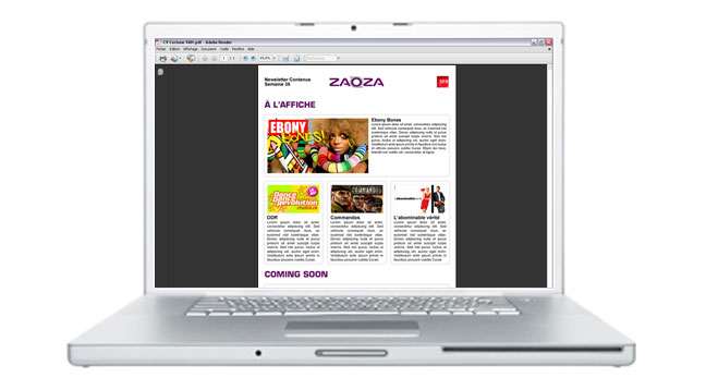 Newsletter zaOza Bienvenue